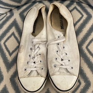 Converse Off-White Canvas Sneakers 8